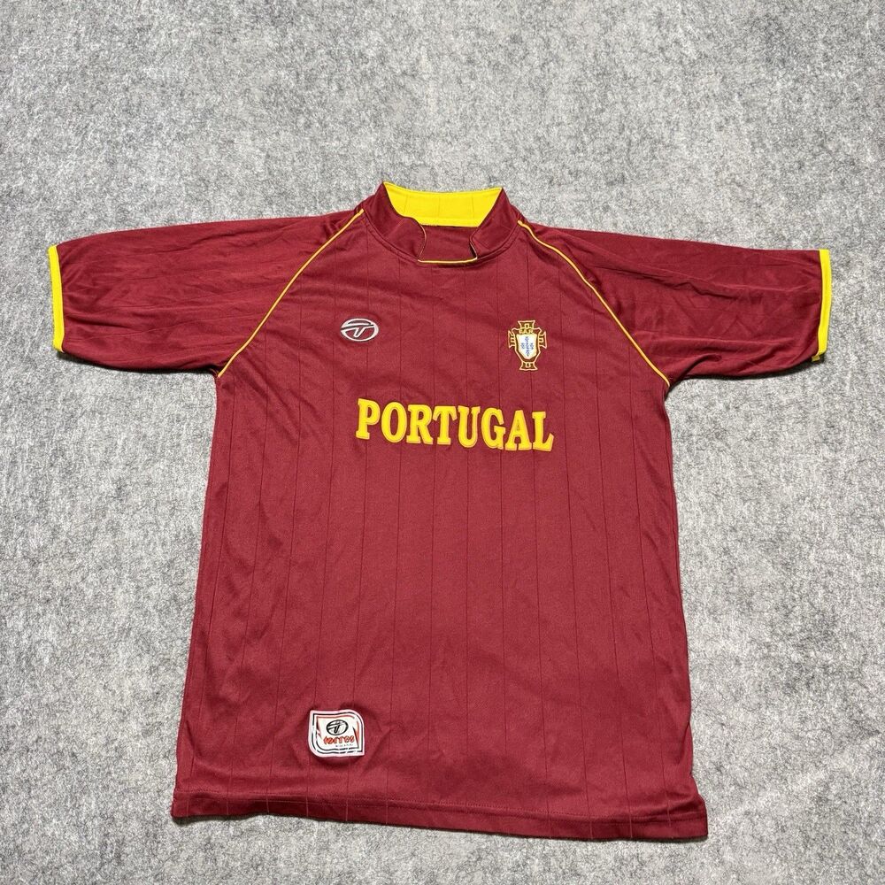 Vintage Portugal Soccer Jersey Fan Shirt Men L Torres Peru Maroon Y2K Blokecore